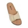 Pantoletten Damen Bequeme Hausschuhe Kork Sandalen mit Produktbild-Vorschau 3