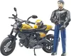 Bruder Motorrad Ducati Scrambler mit Fahrer Produktbild-Vorschau 3