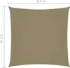 vidaXL Voile d'ombrage Oxford Tissu Carré 4,5x4,5 m Beige Voir les images du produit 13