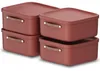 Rotho 4er-Set Aufbewahrungsbox 20 L Maloja - Kunststoffbox Produktbild-Vorschau 1