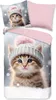 Duvet cover Good Morning 135x200 + 1* 80x80 cm - cat/pussy Produktbild-Vorschau 1