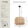 Suspension LIGNEA LUX en jute au style bohème 40W - marron Voir les images du produit 6