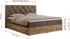 MKS MEBLE Boxspringbett 200x200 mit Bettkasten Eiche, Produktbild-Vorschau 6