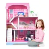 XMTECH Kinder Puppenhaus aus Holz 100 cm, Puppenstube Produktbild-Vorschau 13