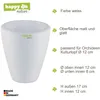 Set2 2 Keramik Blumentopf Rhodos für Orchideen weiss H 17 Produktbild-Vorschau 5