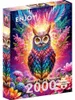 Puzzle 2000 pièces Enjoy – Chouette Néon Voir les images du produit 1