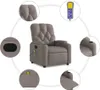 masážne kreslo vidaXL Taupe Fabric Náhľad obrázku produktu 5