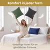 Zestaw 2 poszewek na poduszki Lavea® - 40x145 cm - kolor Podgląd zdjęcia produktu 8