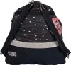 Back view of a backpack with a star pattern. Produktbild-Vorschau