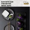 Wilmax Assiette ronde 18 cm, lot de 6, SlateStone Noir Voir les images du produit 5