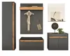 Garderobe Set 6-teilig "Center" in grau matt und Wotan Produktbild-Vorschau 8