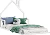 Bodenbett ELOA mit Hausdach 90x200 cm weiß Kiefer massiv, Produktbild-Vorschau 7