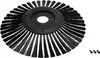A black brush head for a sweeping machine, with three screws in the bottom right corner. Produktbild-Vorschau