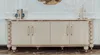 Casa Padrino Luxus Art Deco Sideboard Grau / Weiß / Gold Produktbild-Vorschau 1