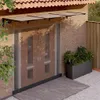 vidaXL Strieška na dvere čierna 297,5x90 cm Polykarbonát Náhľad obrázku produktu 2