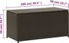 vidaXL Skrzynia ogrodowa z polirattanu 100x50x50 cm brązowa Podgląd zdjęcia produktu 13