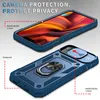 A product image showing a phone case from two different angles, with callouts highlighting features. Produktbild-Vorschau