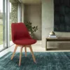 Nordic Design Stuhl aus Holz und Stoff und Kissen Küchen Produktbild-Vorschau 7
