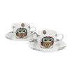 DUO ETNO 2er-Set Espressotassen 90 ml OWL mit Untertassen, Produktbild-Vorschau 2