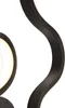 Moderne Wandleuchte Schwarz inkl  LED Plomp Produktbild-Vorschau 7