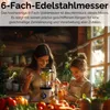 A mother and daughter are in a kitchen preparing ingredients in a blender. Produktbild-Vorschau