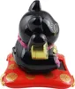 Glückskatze Maneki-neko Talisman schwarz Solar 7,5cm Produktbild-Vorschau 3