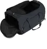 An open dark gray duffel bag with black interior. Produktbild-Vorschau