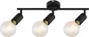 Lampa sufitowa industrialna E27 3x40W kolor czarny matowy Podgląd zdjęcia produktu 1