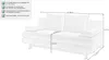 Schlafsofa Schlafcouch taupe 196 cm mit Bettkasten - Produktbild-Vorschau 3