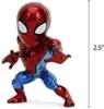 A small, stylized figurine of Spider-Man is shown against a white background, with a measurement scale indicating its height. Produktbild-Vorschau