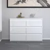 Commode & Armoire | Blanc Mat & Brillant | 6 tiroirs | Voir les images du produit 9