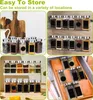 A collage of images showing spice jars in various storage settings. Voir les images du produit