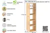 Etagère 4 cases bois 140cm - Astigarraga - DINAMIC-4 - Voir les images du produit 4