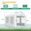 3x3m Partyzelt Festzelt Pavillon Carport Gartenzelt Produktbild-Vorschau 14