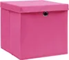 vidaXL Aufbewahrungsboxen mit Deckeln 4 Stk. 28x28x28 cm Produktbild-Vorschau 1