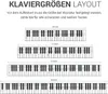 kwmobile Klavier Keyboard Noten Aufkleber - für 49 61 76 88 Produktbild-Vorschau 3