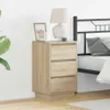 vidaXL Nachttisch Sonoma-Eiche 39 x 34,5 x 65 cm Produktbild-Vorschau 1