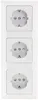 ChiliTec 22932 MILOS Set 3 Steckdosen + 3-fach Rahmen 250V/ Produktbild-Vorschau 2