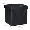 Tabouret avec rangement RD34411, noir Voir les images du produit 4