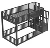 MODFU Doppelbett 90x200 Stockbett mit Sicherheitsgeländer Produktbild-Vorschau 6