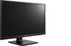 A black LG computer monitor on a stand, shown from a slightly angled front view against a white background. Voir les images du produit
