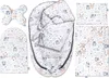 Pepi Baby Nest Cocoon 6dílná sada hnízd pro novorozence Náhled obrázku produktu 1