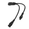 Rozbočovací síťový kabel IEC 320 C14 zástrčka na C13 a C5 Náhled obrázku produktu 7