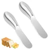 2er Set Buttermesser aus Edelstahl, Käsestreicher mit Produktbild-Vorschau 1