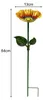 Freistehende Vogeltränke Metallblume 64cm Rostbeständiges Produktbild-Vorschau 3