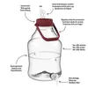 10 L Gärballon+ Hahn Weinballon Gärbehälter Flasche Produktbild-Vorschau 10