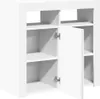 vidaXL Sideboard avec lampes LED blanc 80x35x75 cm Voir les images du produit 6