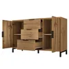 Cassettiera Flieks con 3 cassetti e 2 ante, credenza per Anteprima dell’immagine prodotto 7