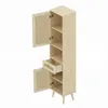 Flieks Badezimmer-Hochschrank mit Rattan-Schranktüren, Produktbild-Vorschau 12