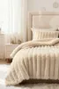 Kissenbezug 45X45 Geprägt Plüsch Dickes Fell Fluffig Beige Produktbild-Vorschau 5